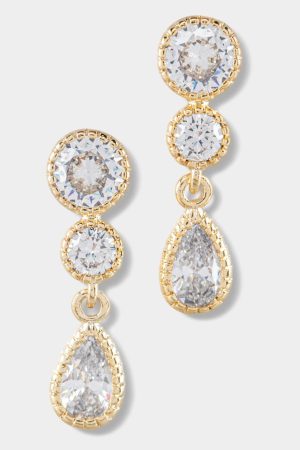 Renee CZ Teardrop Earrings