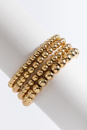 Janetta Gold Beaded Bracelet Set