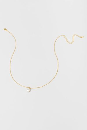 Ellie Freshwater Pearl 14K Gold Dipped Necklace