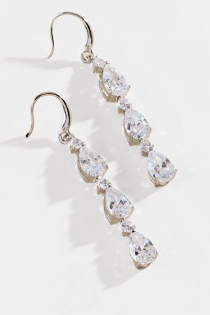 Nevaeh Cubic Zirconia Drop Earrings