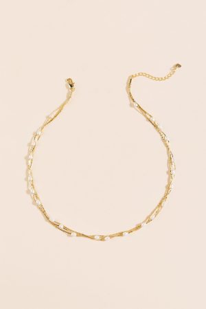 Amelia Freshwater Pearl Station Necklace