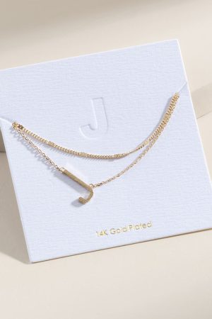 Layered Initial Necklace