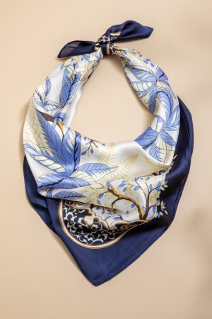 Christine Floral Satin Scarf