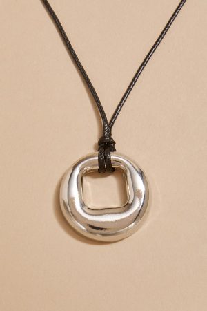 Patrice Circle Pendant Necklace