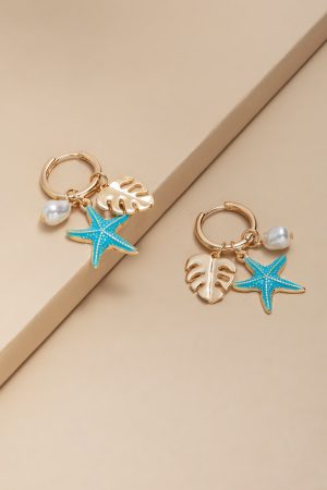 Sasha Charm Huggie Earrings