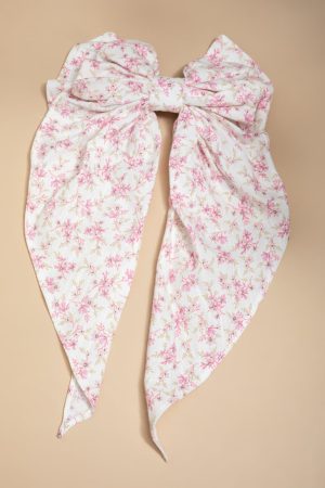 Dora Floral Bow Hair Barrette