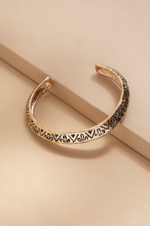 Janelle Embossed Cuff Bracelet