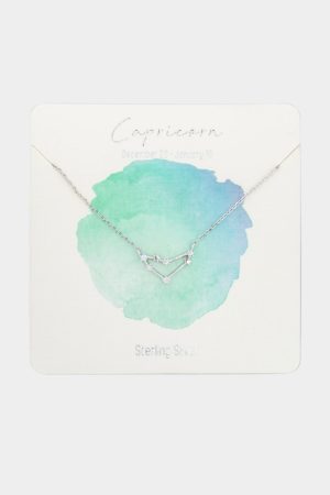 Zodiac Constellation Pendant Necklace