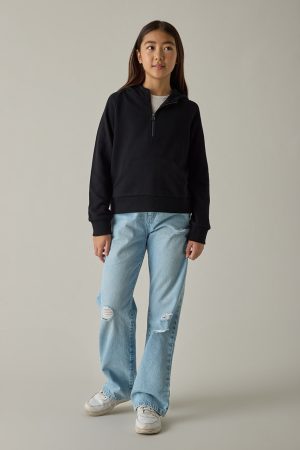 Hello Franki Zip Up Pullover for girls