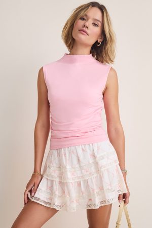 Susana Mock Neck Tank Top