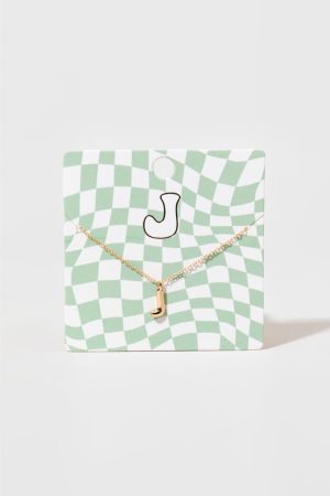 Bubble Initial Necklace