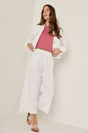 Tracy Double Pocket Culotte Pants