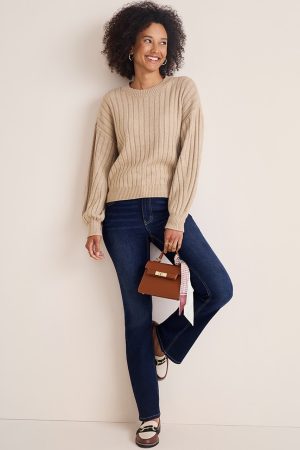 Amy Balloon Sleeve Pullover Sweater