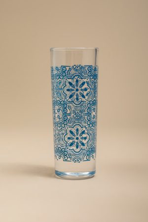 Mediterranean Print Tall Shot Glass
