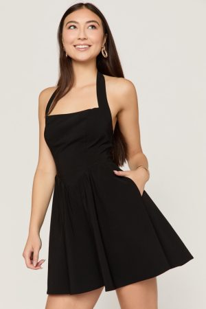 Nora Drop Waist Mini Dress