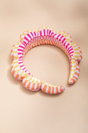 Summer Striped Puffy Headband