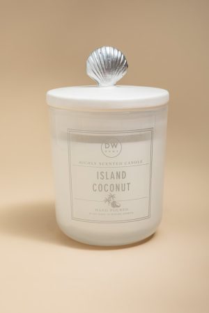 DW Home Island Coconut 11oz Scented Candle Jar