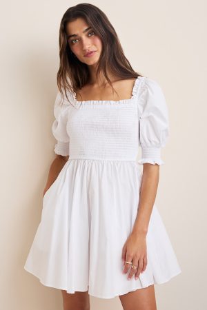 Jenna Smocked Mini Dress