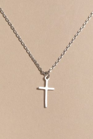 Olivia Thin Cross Pendant Necklace