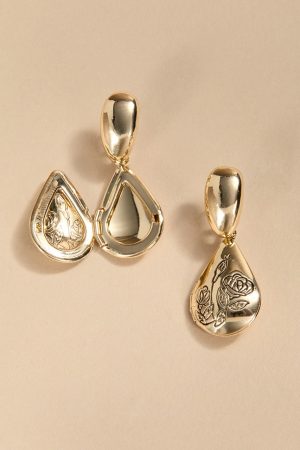 Lana Teardrop Locket Drop Earrings