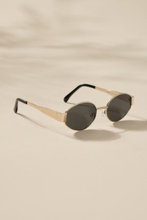 Isabella Oval Metal Sunglasses