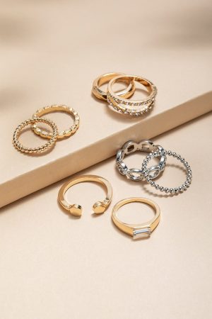 Rita Mixed Style Ring Set