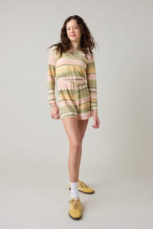 Hello Franki Long Sleeve Tie Dye Romper for girls