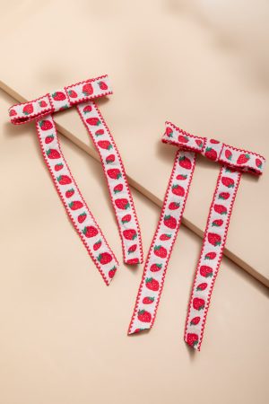 Strawberry Hair Bows