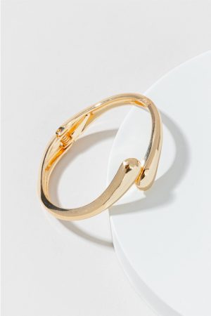 Tori Open Hinge Bubble Cuff Bracelet