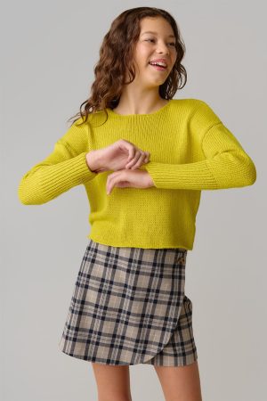 Hello Franki Plaid Skort for girls