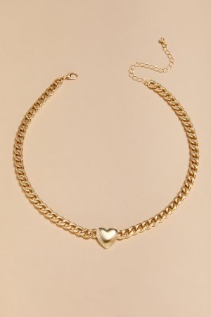 Maxine Heart Choker Necklace