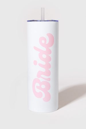 Bride Stainless Steel Skinny Tumbler White