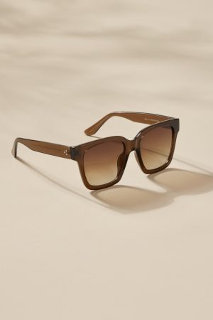 Una Oversized Square Sunglasses