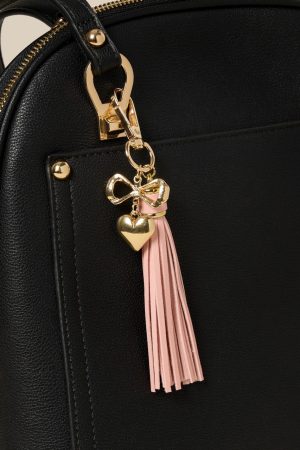 Elsie Heart Tassel Bag Charm