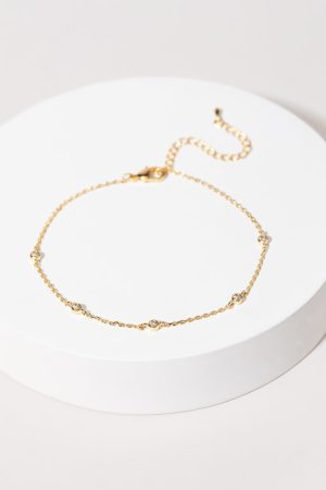 Florence Gold Chain Station Bracelet