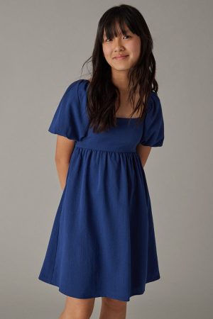 Hello Franki Linen Bow Back Dress for girls