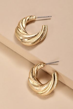 Alice Chunky Twisted Hoop Earrings