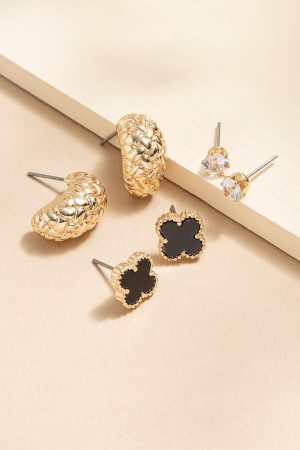 Jerri Enamel Earrings Mix