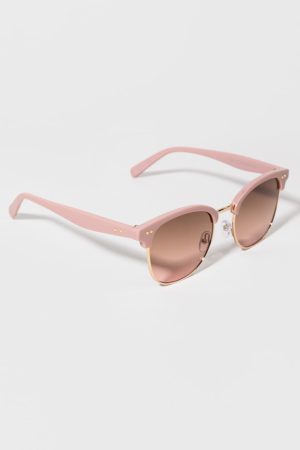 Caitlin Wayfarer Gold Accent Sunglasses