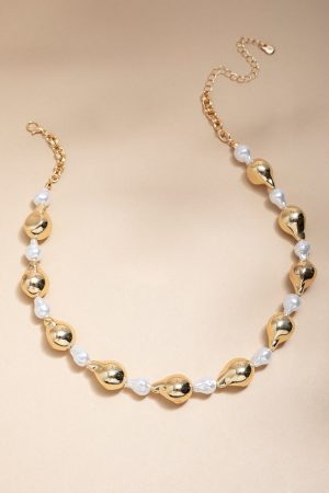 Sharon Pearl Gold Strand Necklace