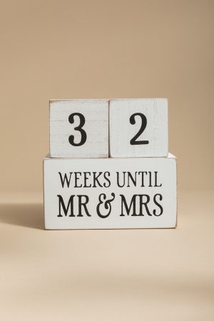 Mr And Ms Countdown Blocks Decoration