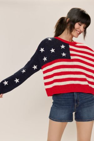 Kate American Flag Pullover Sweater