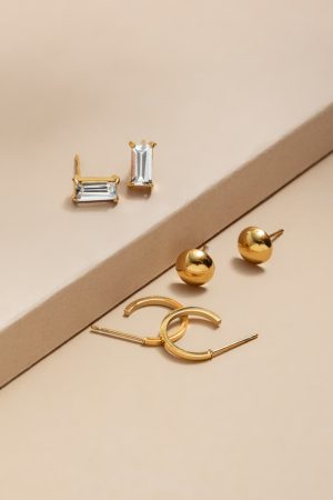 Cindy Stainless Steel Mixed Earring Set