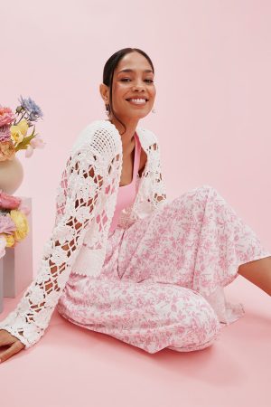 Rita Postcard Wide Leg Pants