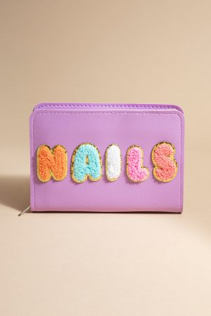 Nails Embroidered Fuzzy Manicure Kit