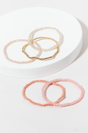 Paula Glass Stretch Bracelet Set