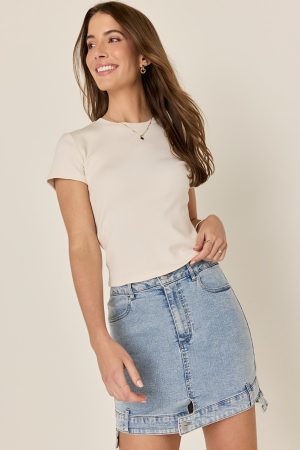 Aria Denim Mini Skirt