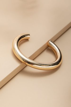 Mara Gold Sculpted Cuff Bracelet