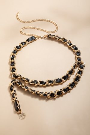 Beth Vegan Leather Chain Belt