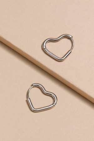 Carmela Stainless Steel Hoop Earrings